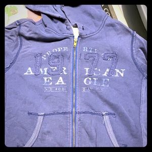 AE hooded zip up sweatshirt